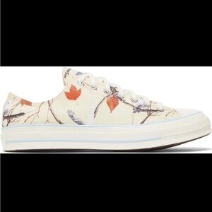 Converse Cream and Orange Athletic Shoes